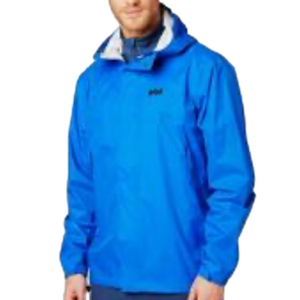 Helly Hansen HH Men Large Vibrant Blue Waterproof Lightweight Jacket Windbreaker